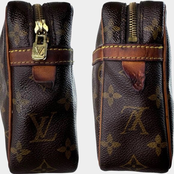Authentic Vintag Louis Vuitton Compiegne Monogram Cosmetic Toiletry Bag/Pochette - Picture 6 of 13
